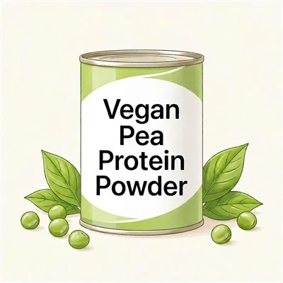 Vegánsky hrachový proteínový prášok